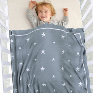 Discover the Comfort of the Star Jacquard Baby Stroller Blanket