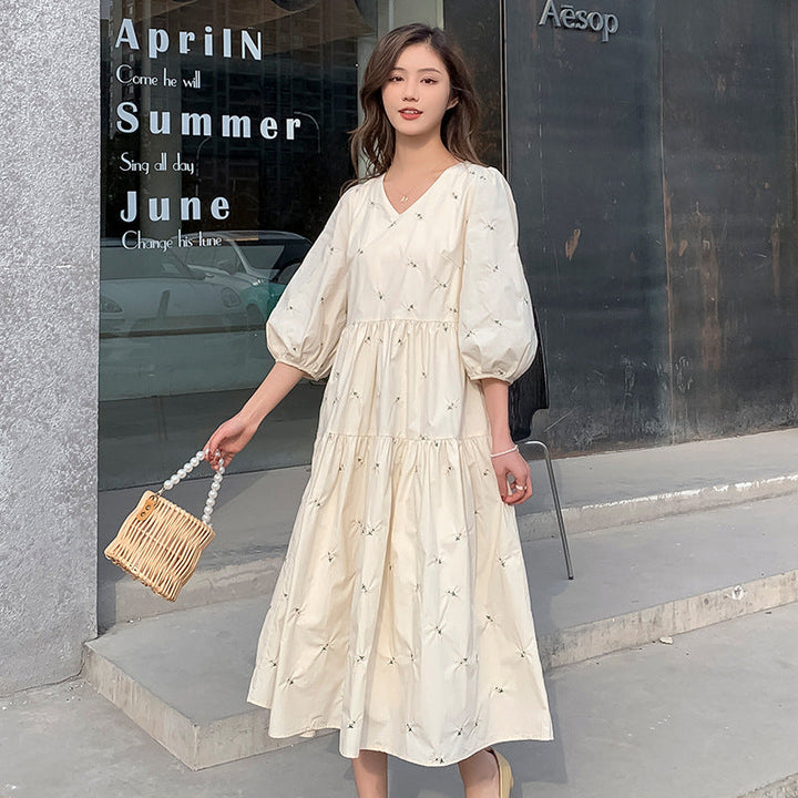 Embroidered Summer Maternity Dress: Your Perfect Summer Companion