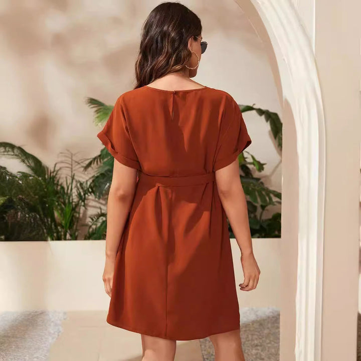 Discover the Elegance of the Bat Sleeve Maternity Dress